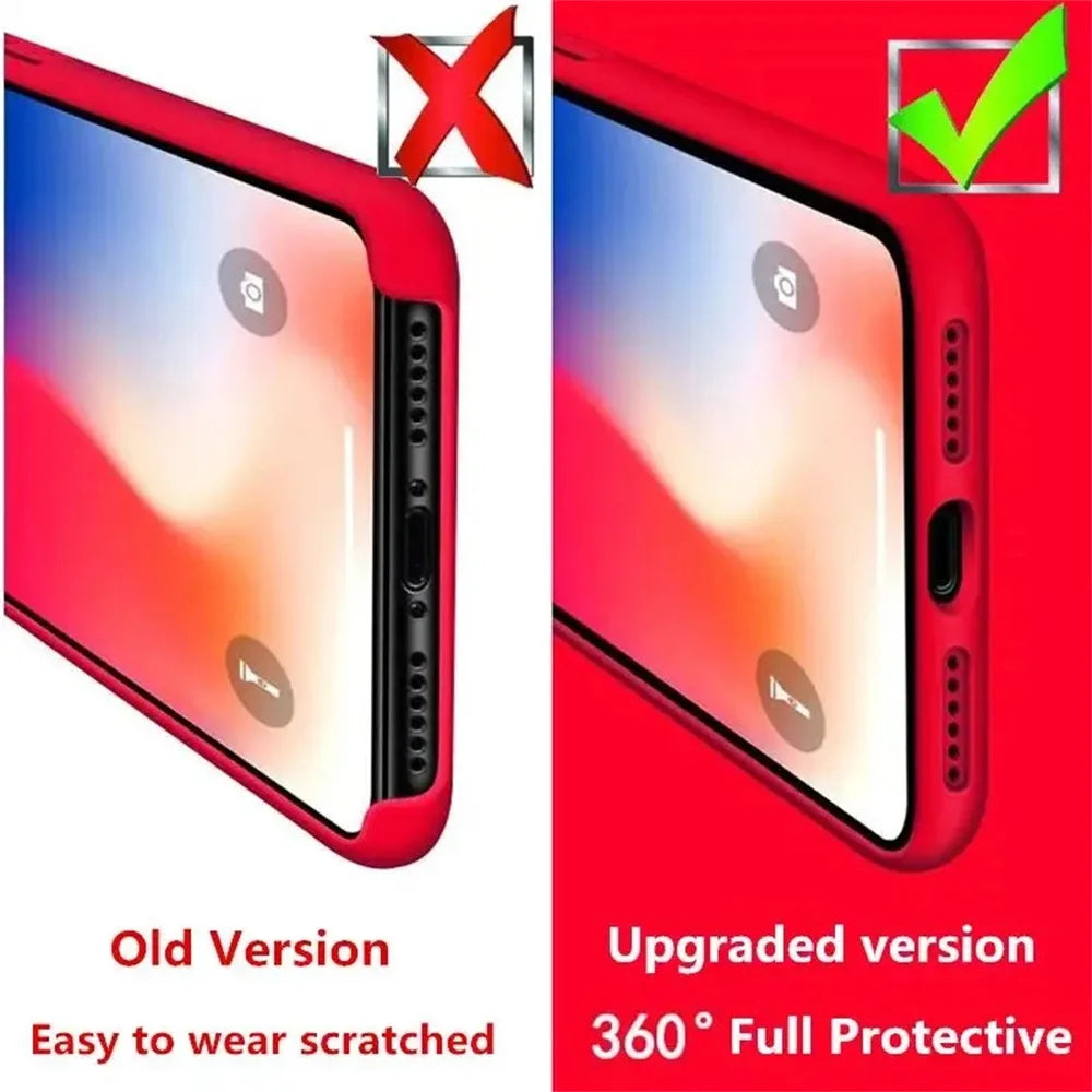 Original Official Silicone Cases For iPhone 16 15 14 12 13 Pro Max Case For Apple iPhone 13 14 13 11 Pro 15 16 Plus Full Cover