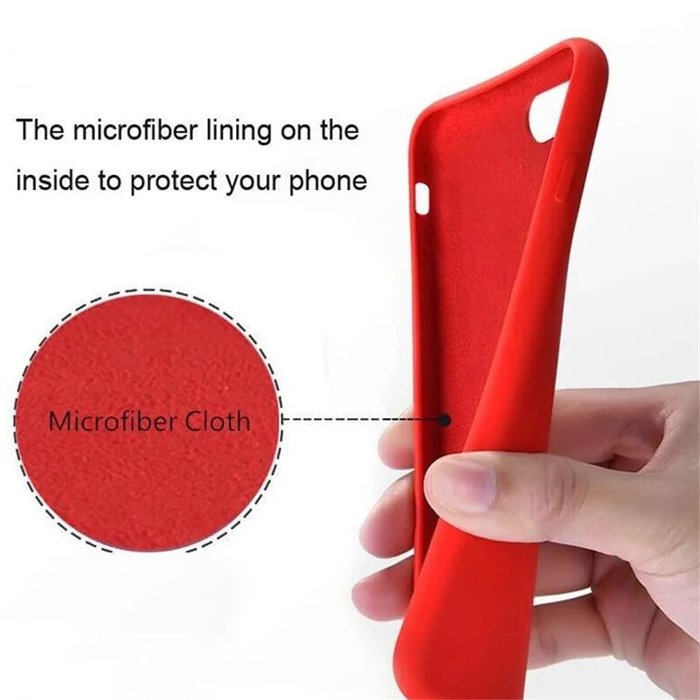 Original Official Silicone Cases For iPhone 16 15 14 12 13 Pro Max Case For Apple iPhone 13 14 13 11 Pro 15 16 Plus Full Cover